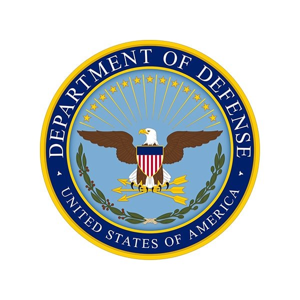 Seal of the United States Department of Defense featuring a bald eagle with outstretched
